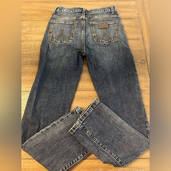 Wrangler Retro Slim Straight Jeans Size 14 Regular Gently Worn - Picture 3 of 5